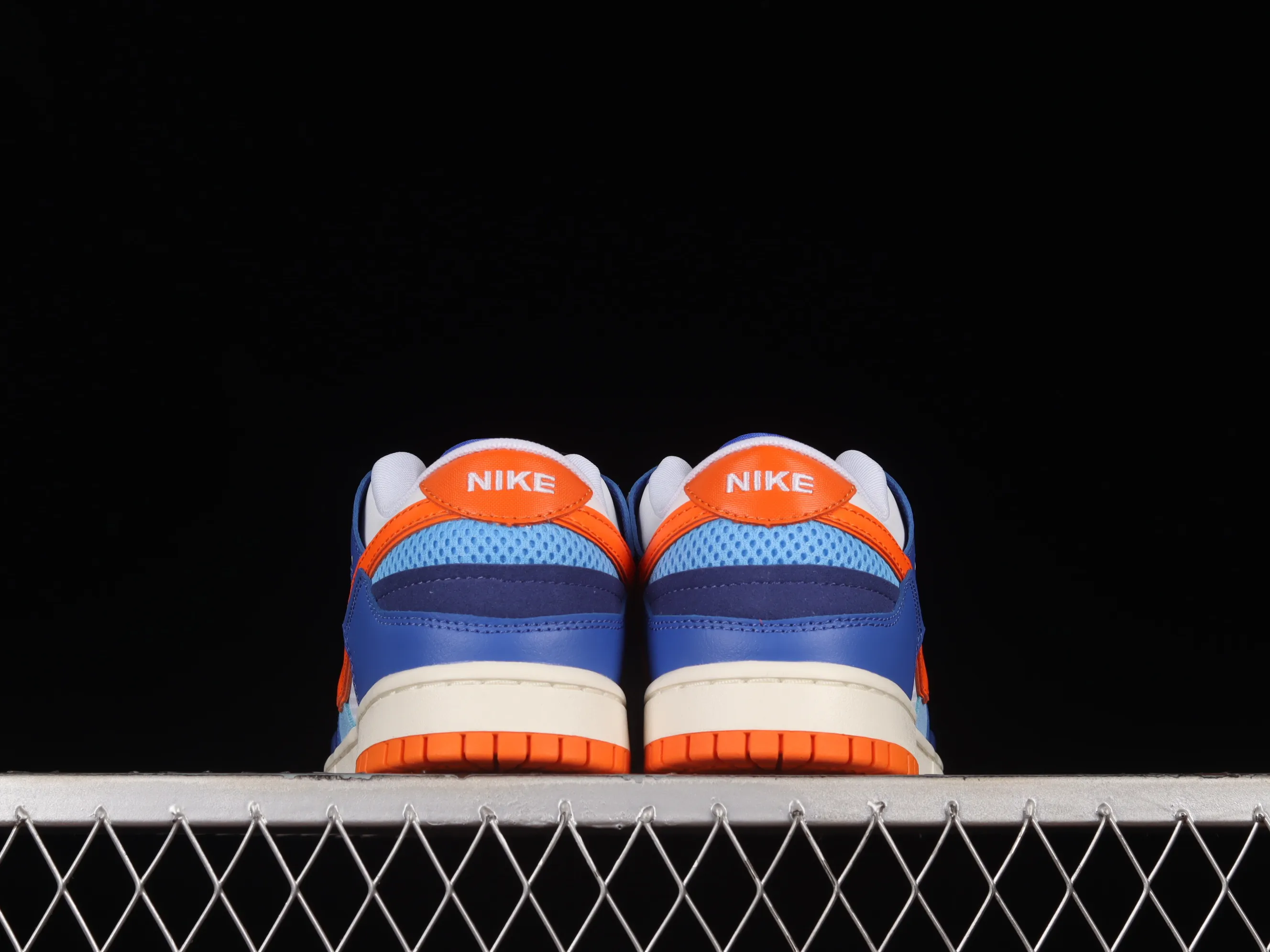 All categories Nk SB Dunk Series Nk SB Dunk Low low-top skate shoes #ZG version Nk Dunk Scrap blue white orange Knicks stitched low-top skate shoes DM0128-100